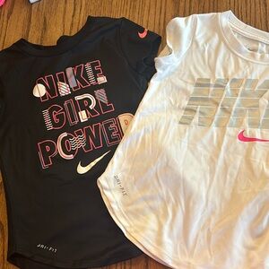 Two Nike dry fit Shirts